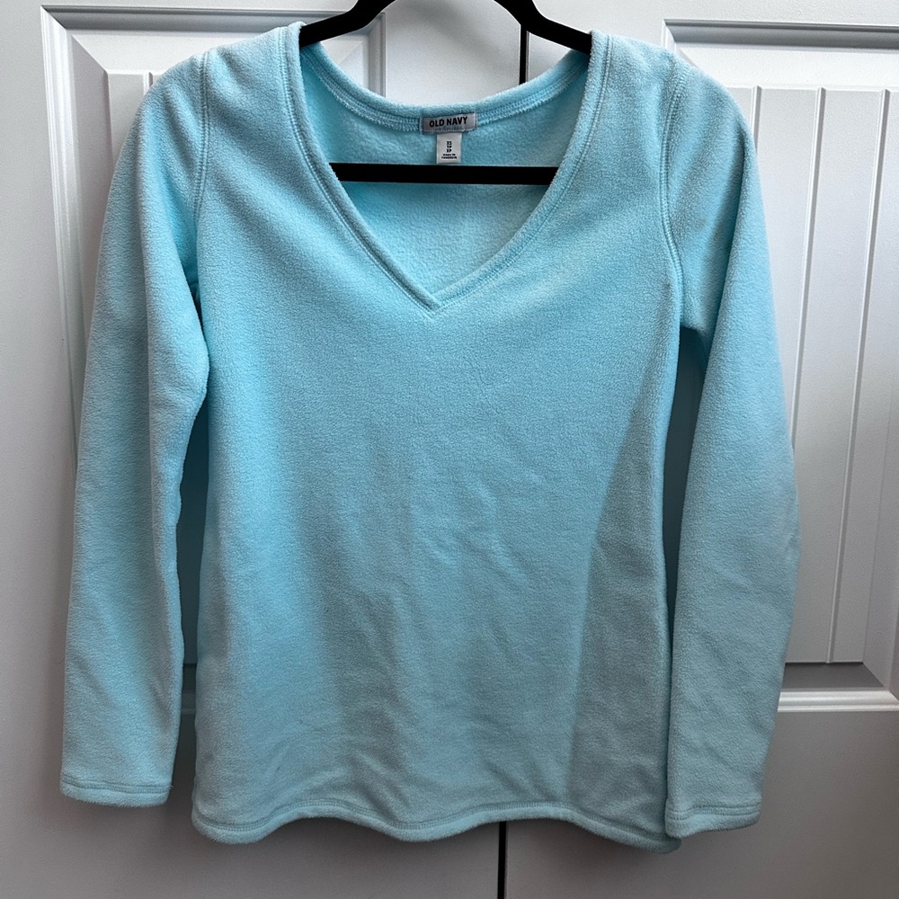 Old Navy Sky Blue Fleece Top Xtra Small